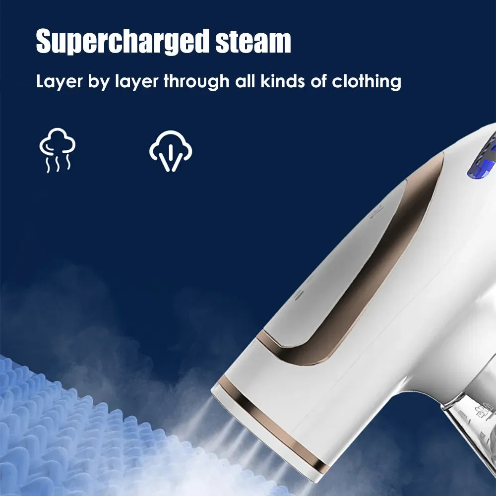 Handheld Garment Steamer for Clothes 1600W Powerful Electric Steam Iron Foldable Portable Traveling Clothes Steamer Home