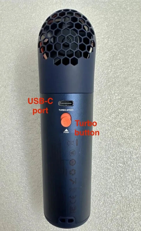 High-speed Violent Wind Gathering Handheld Small Fan Mini Portable Usb Turbo Electric Fan Large Wind Silent Outdoor Camping