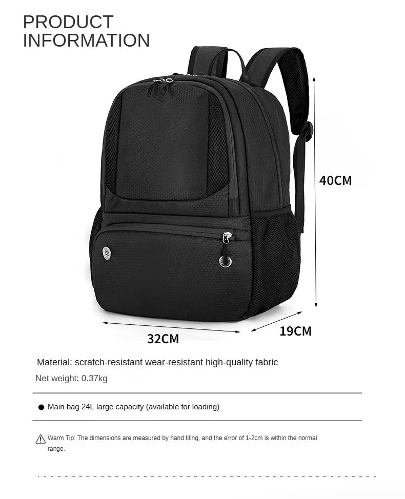 Custom Sports Basketball Bag Backpack Football Training Backpack Logo Volleyball Storage Bag Team Match Printed Logo Number