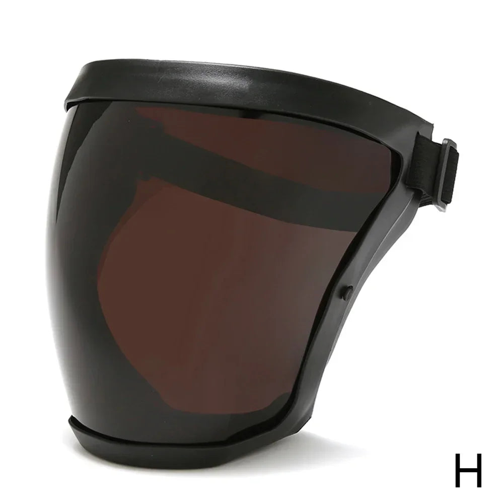 Highdefinition Protective Goggles Full Face Protection Transparent Riding Goggles Antispray Antidust Antifog And Antiwind Mask