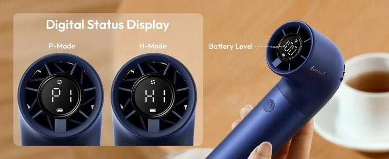 High-speed Violent Wind Gathering Handheld Small Fan Mini Portable Usb Turbo Electric Fan Large Wind Silent Outdoor Camping