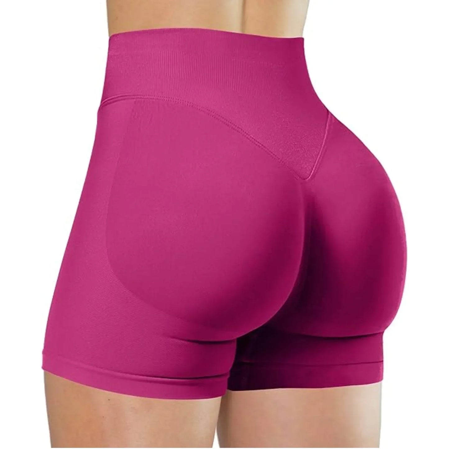 Gym Women's Summer Yoga Shorts High Waist and Hip Lifting Tight and Sexy Solid Color Shorts Fitness Yoga Exercise Leggings