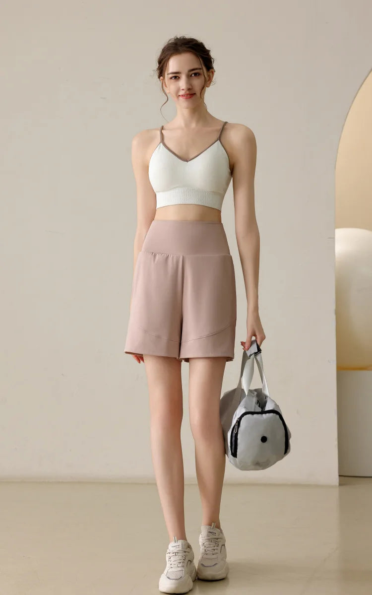 Women's Loose Fitting Slimming Nylon Sports Capris, Casual Fitness Training Pants, Running Pants, Cycling Short, Summer