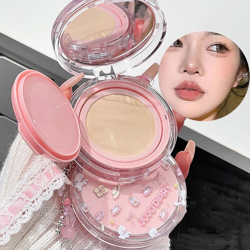 Cute Cat Cushion Cream Foundation Hydrating High Coverage Oil Control Concealer Non-Fading BB Cream Makeup Base Cosmetic