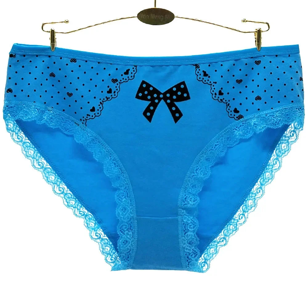 Cotton Panties Plus Size Underwear Women Briefs High Waist Panty Woman Lingerie Lady Girl Intimate 4XL 3XL 2XL 6 Pieces/Lot