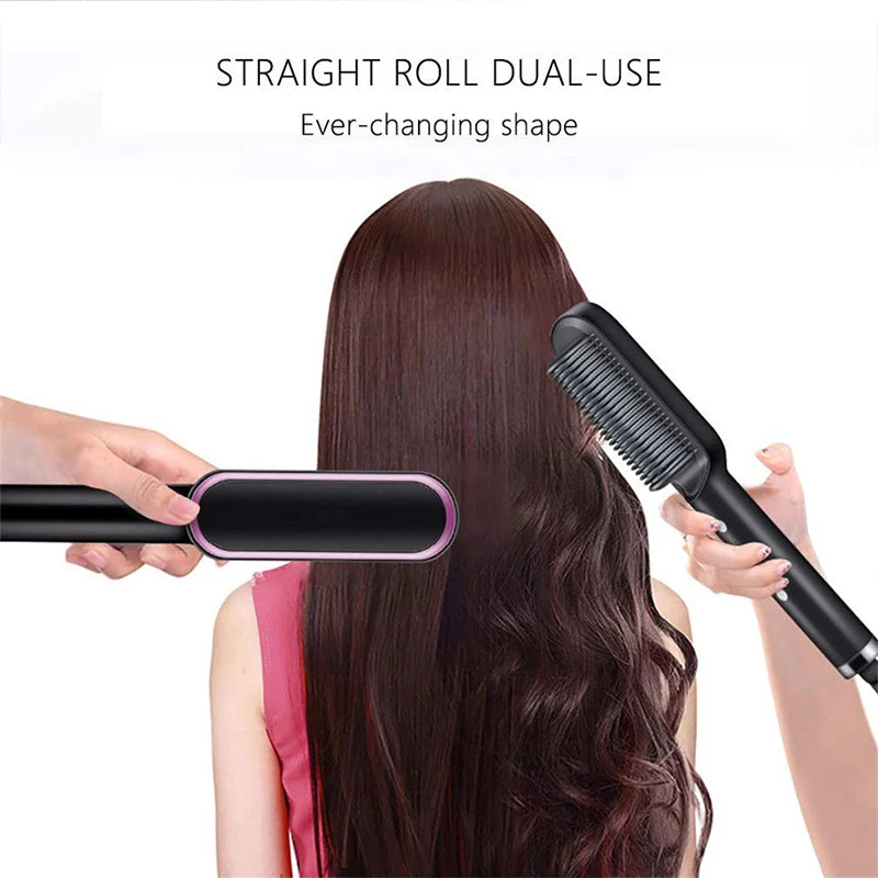 Electric Hair Brushes Straightening Brush Heating Comb  Curling Iron Hair Styling Tools Hair Straightener Brush