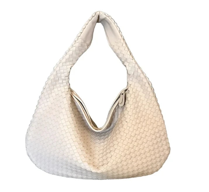 Women's woven handbag commuter bag