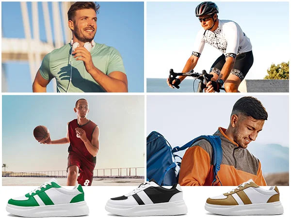 Casual skate shoes for men; versatile fashion shoes for men; casual thick-soled height-increasing shoes for men