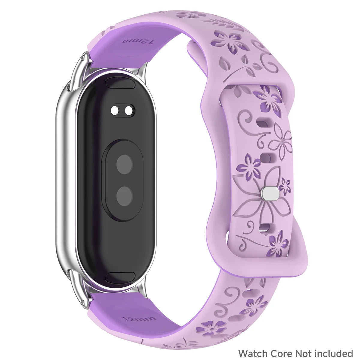 Women Silicone Flower 3D Engraved Bracelet for Xiaomi Band 9 NFC Smart Watch Breathable Watchband for Xiaomi Band 8 NFC strap