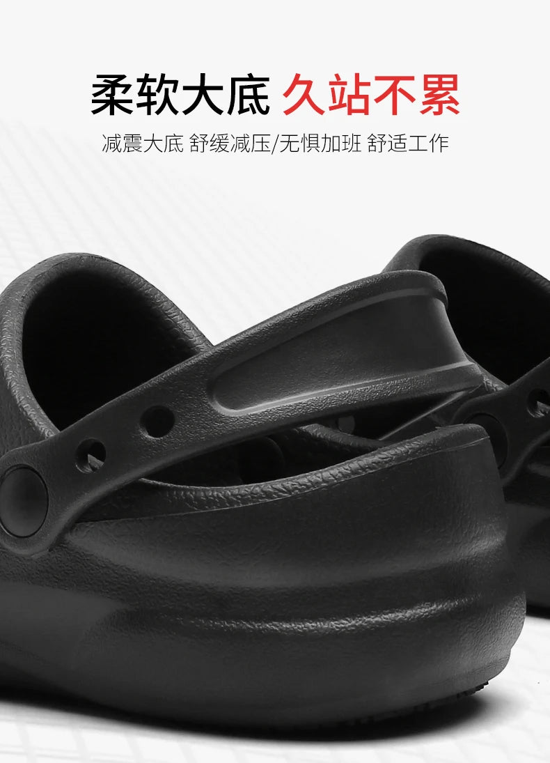 Jumpmore Safety Shoes Non-slip Oil-resistant Men Shoes Wet Places Hospital Working Shoes Kitchen Bathrooms Shoes Size 38-48