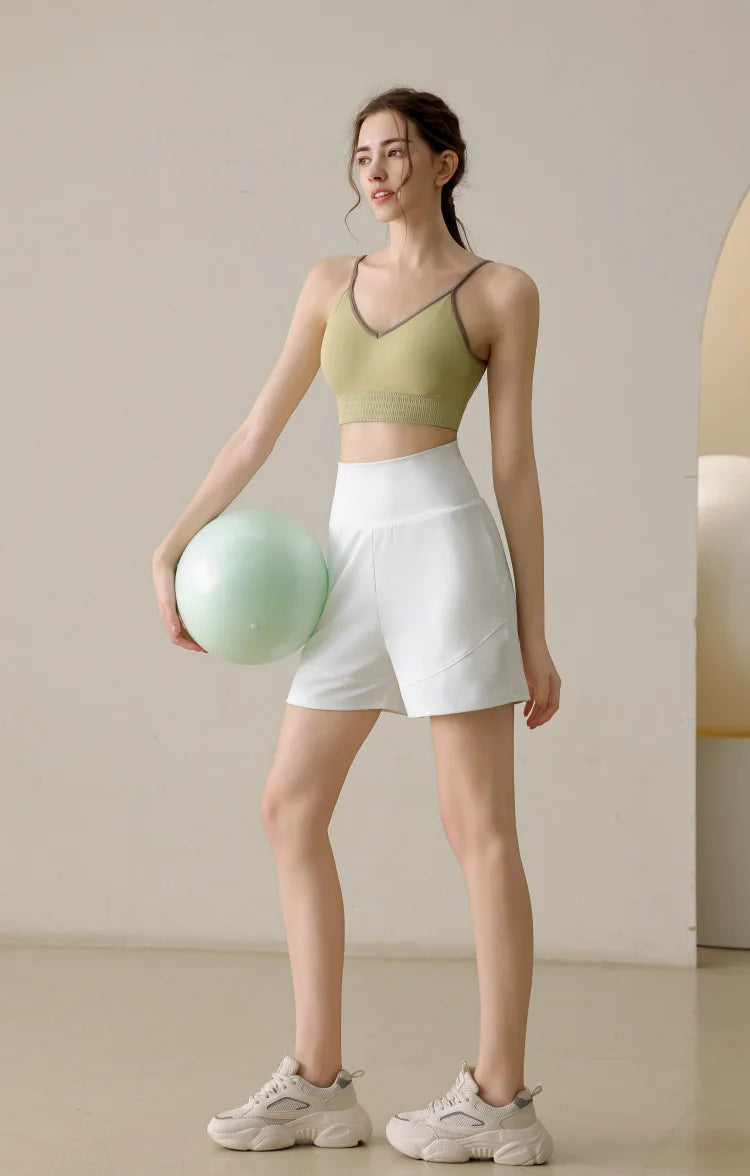 Women's Loose Fitting Slimming Nylon Sports Capris, Casual Fitness Training Pants, Running Pants, Cycling Short, Summer