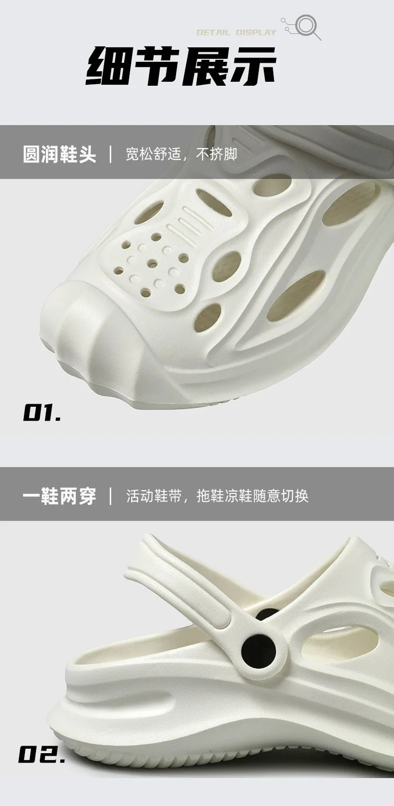 Comwarm Men's Summer Clogs Slippers New Fashion Camouflage Garden Sandals Outdoor Classic Beach Slippers Soft EVA House Slides