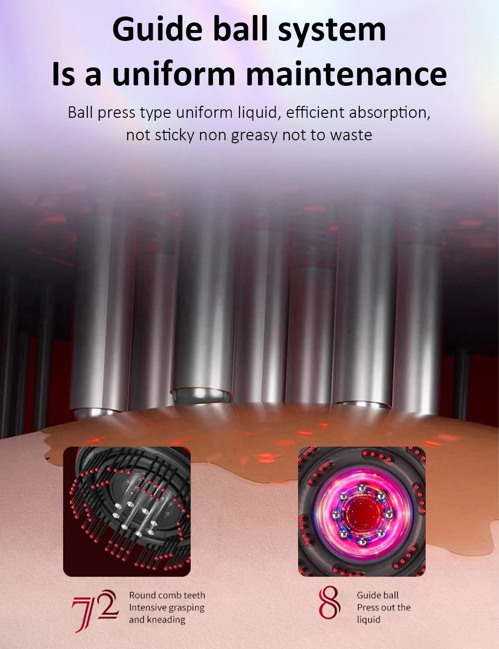 Electric Head Massage Comb Head Vibration Massager Portable Hair Follicle Comb Scalp Oil Liquid Applicator Hair Growth Anti Loss