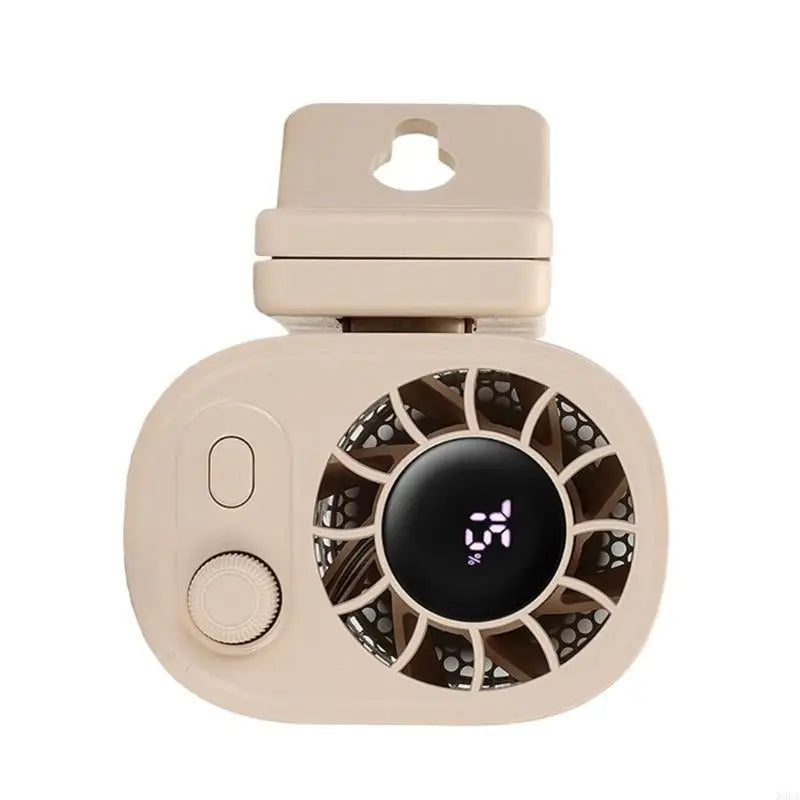 N3UA Strong Clamp Desk Fan Rechargeable Camping Fan Battery LED Display 100 Speeds Adjustable Quiet Cooling Device for Desk