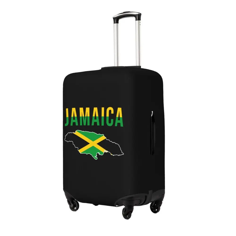 Custom Cute Jamaica Rasta Judah Lion Rastafari Flag Luggage Cover Protector Dust Proof Travel Suitcase Covers