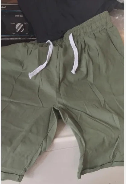 Women Shorts Summer Loose Solid Color Elastic Waist Drawstring Pockets Fashionable woman's Shorts Dropshipping Sale YDS7088