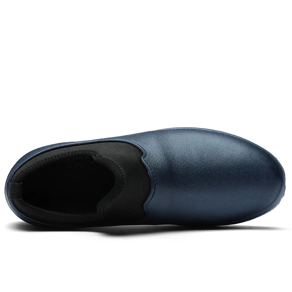 Unisex Men Rain Boots Waterproof Chef Shoes Non-Slip Men Water Shoes Outdoor Flat Rain Shoes Kitchen Work Women Shoe Plus Size49