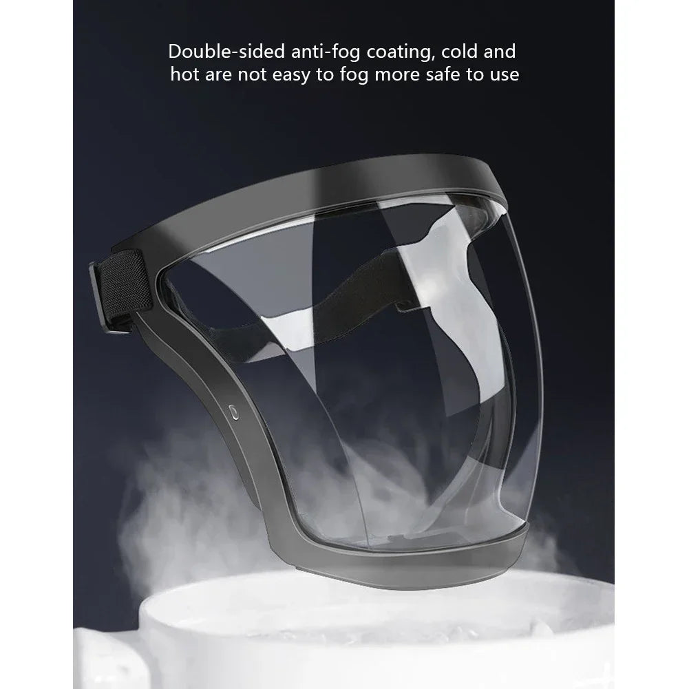 Highdefinition Protective Goggles Full Face Protection Transparent Riding Goggles Antispray Antidust Antifog And Antiwind Mask