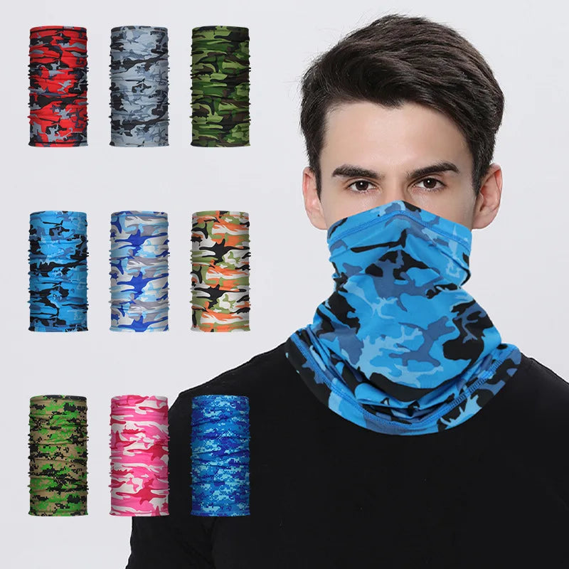 Outdoor Bandana Scarf Seamless Balaclava Buffs Neck Warmer Cycling Motorcycle Windproof Scarf Sun Protection Fishing Face Mask