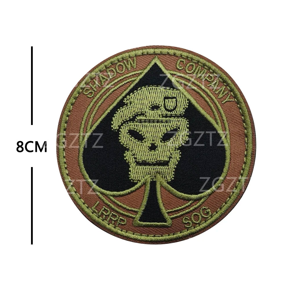 Call of Duty Ghost Mask Armband  16 COD16 19 Shadow Team Morale Emblem Tactical Accessories Embroidered Patches Backpack Sticker