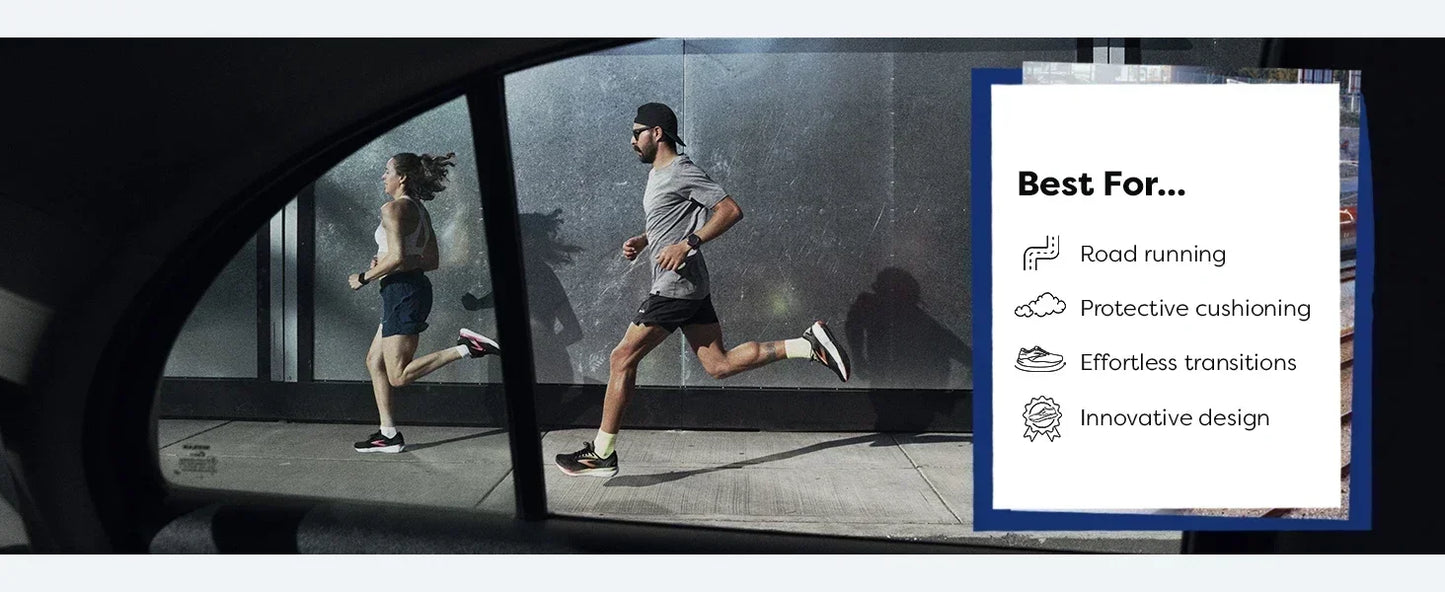 2025 BROOKS Men's Glycerin Max Casual Sneakers Shoes Suitable for Sports Training Non-slip Wear Breathable Cushioned Shoes