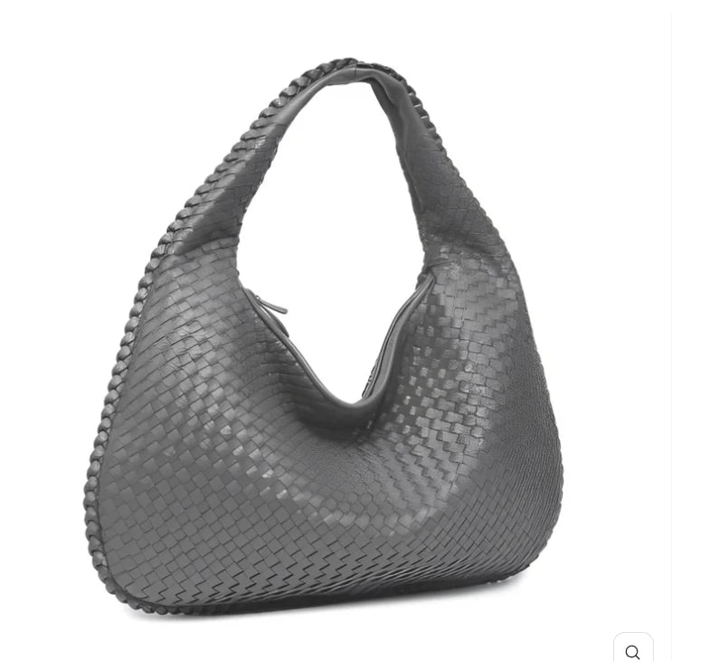 Women's woven handbag commuter bag