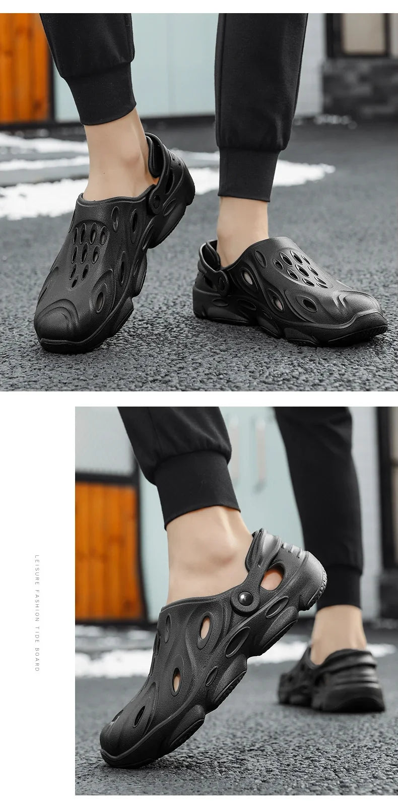 Summer Men Sandals Light EVA Men's Casual Shoes Hole Shoes Clogs Lovers Home Garden Outdoor Male Beach Flat Slippers Big Size 49