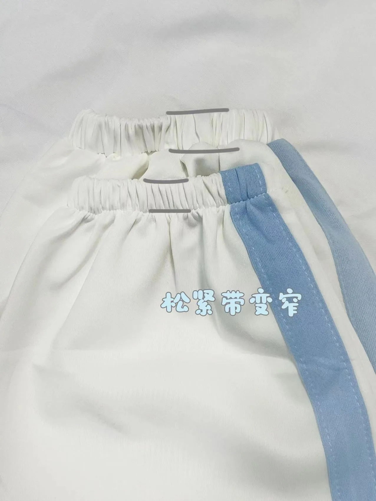 Japanese Original Straight Short Pants and Leg Covers Water Color Matching Elastic Waist Sweet Girls' Versatile Shorts