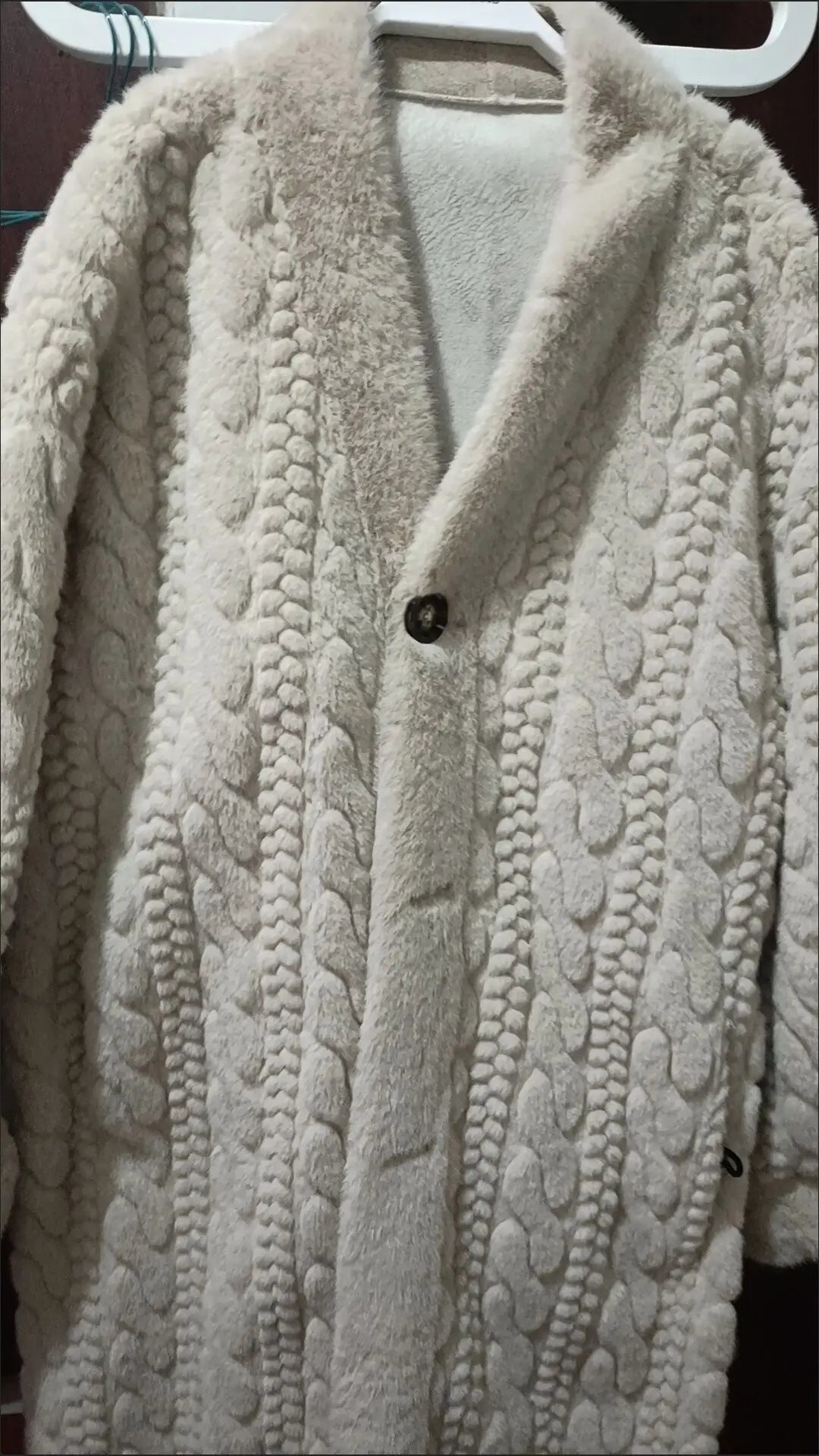 Winter Thick Warm Female Long Loose Coats Plus Size Button Fly Vintage Women's Faux Fur Outerwear Ladies X-long Dobby Fur Jacket