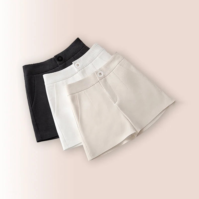 Koreon Fashion Women Suit Shorts Summer Streetwear Office Lady High Waist Solid All-match Loose New Casual Sports Short Pants