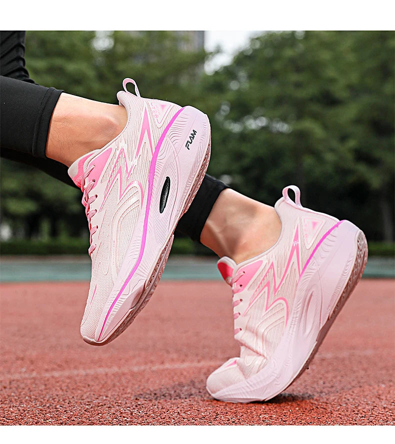 Running Sneakers Men Lightweight Breathable Wear-Resistant Carbon Plate Shoes Comfort Marathon Athletic Sports Shoes for Man