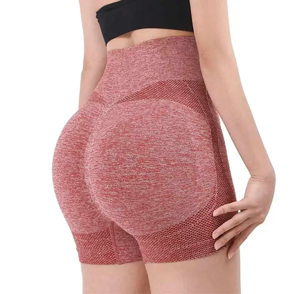 Women Yoga Shorts High Waist Workout Fitness Sports Lift Butt Short Pants Breathable Casual Sportswear Tight