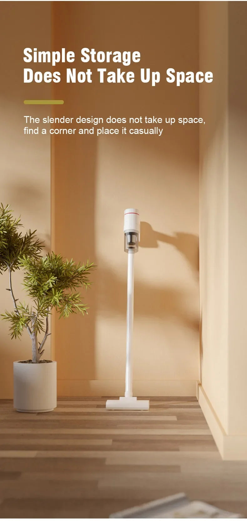 Brushless Vacuum Cleaner 20000Pa/10000Pa Wireless Car Cleaning Machine Dual Use Dry and Wet Cleaning for Household Appliances