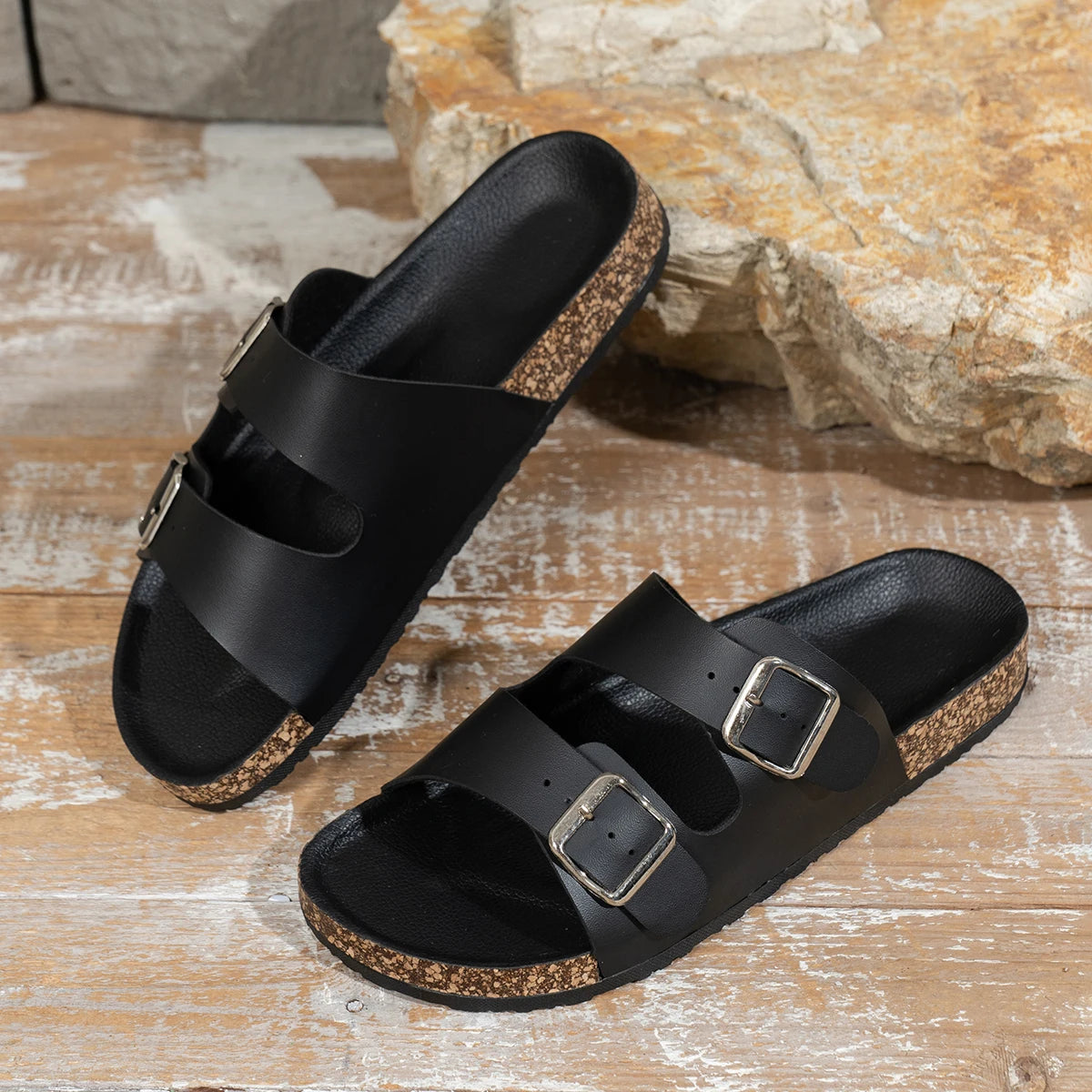 Men's Fashionable Slippers, Thick-Soled, Wear-Resistant, Waterproof, Non-Slip, Lightweight, Comfortable, Casual Sandals