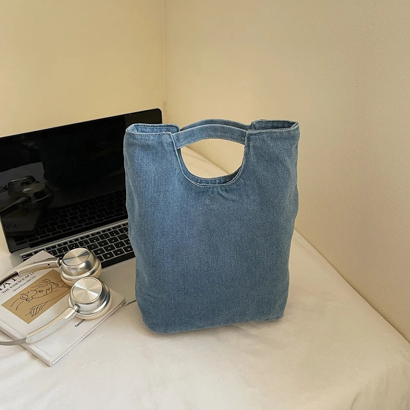 American Retro Japanese Style Tote Bag 2025 New Large Capacity Korean Commuting Portable Bucket Bag Relaxed Feeling Women's Bag