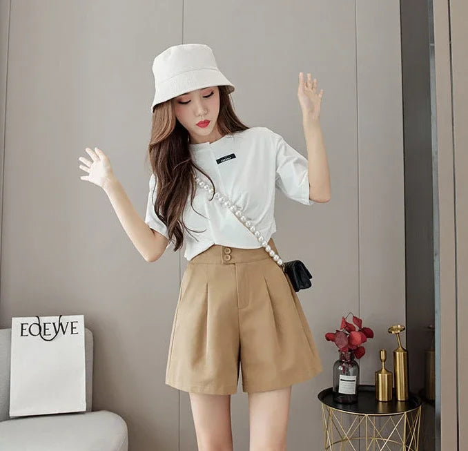 Loose Female Short Pants Jorts Baggy Women's Shorts Outdoor Flowy Casual Luxury Fashion Clothing 2024 Elegant New In To Wear Hot