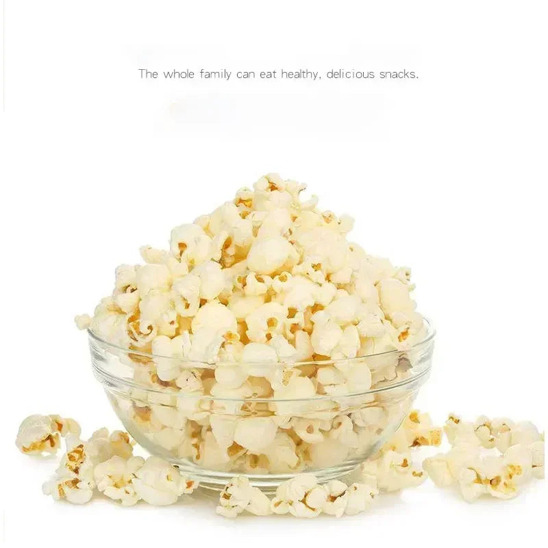 220V Compact Automatic Oil-free Home Popcorn Machine Small Kitchen Popcorn Maker Quick Healthy Snacking Easy Operation