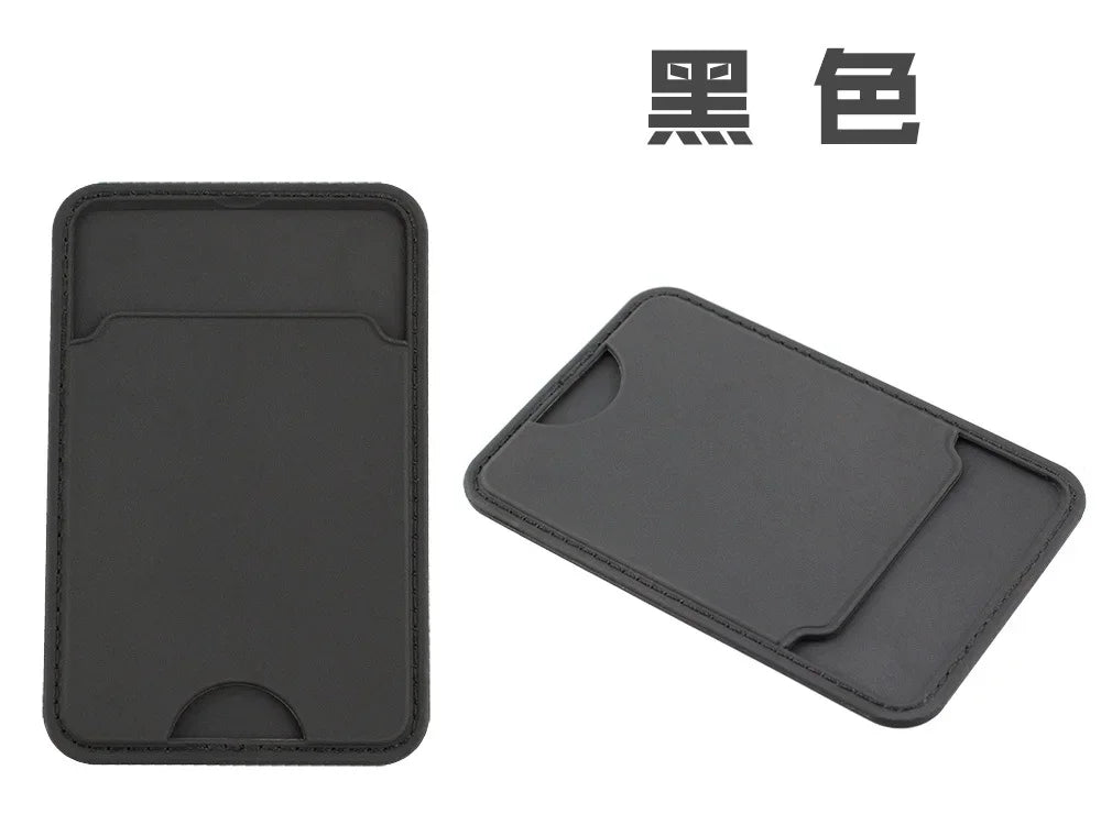 New Phone Wallet Stick on Credit Card Holder Phone Pocket for All Solid Colour Back Cards Holder Phone Card Holder Wallet Case