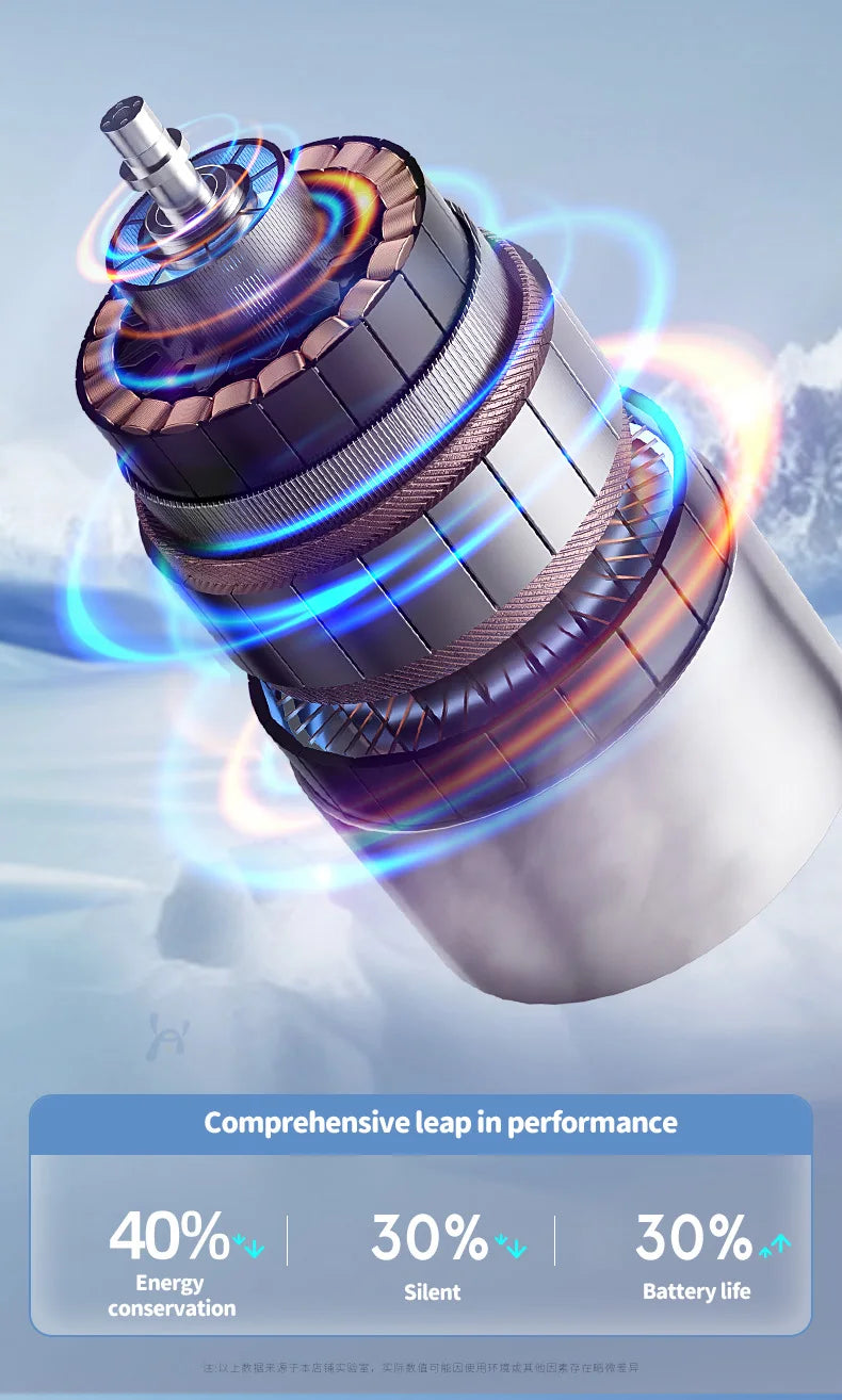 Portable Ice Compress Mini Fan with Hook 3-speed Wind Adjustable USB Rechargeable High-speed Handheld Turbo Fan 3S Fast Cooling