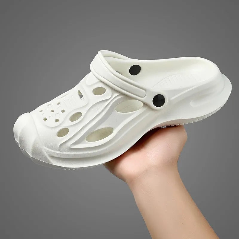 Comwarm Men's Summer Clogs Slippers New Fashion Camouflage Garden Sandals Outdoor Classic Beach Slippers Soft EVA House Slides