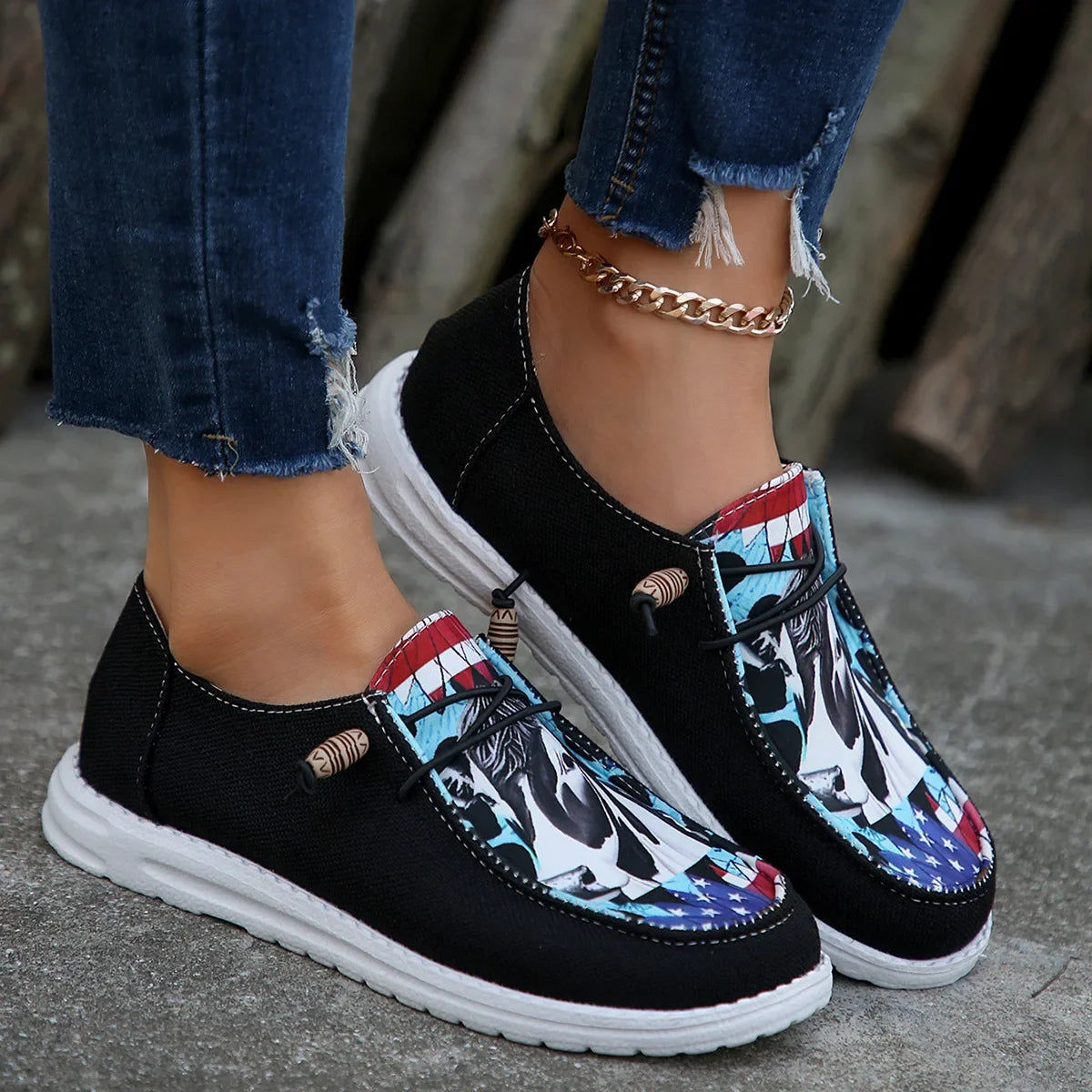 Women's Flat Slip-on Casual Single Shoes Trend Walking Sneakers Women Autumn Soft Sole Outdoor Shoes New Loafers Zapatos Mujer
