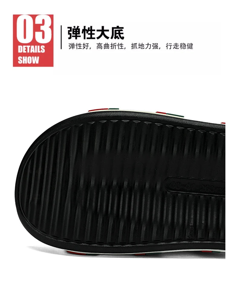 Fashion Designer Slippers For Men Women Summer Casual Men's Slides Outdoor Beach Slippers Lightweight Women's Platform Sandals