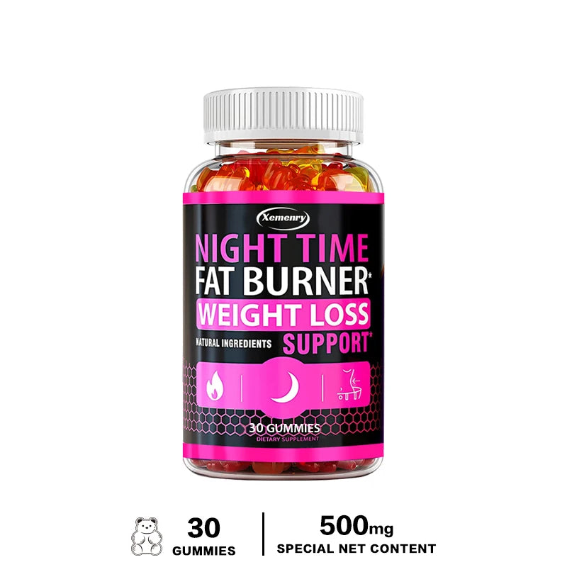 Nighttime Fat Burning Gummies - Fat Burning, Metabolism Boosting, Healthy Weight Management