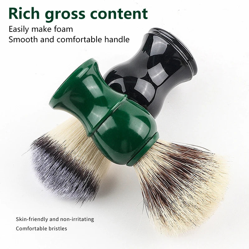 Plastic Shaving Brush Bowl For Men's Beard Care Soap Foam Mug Bowl With Handle Facial Cleaning Tools