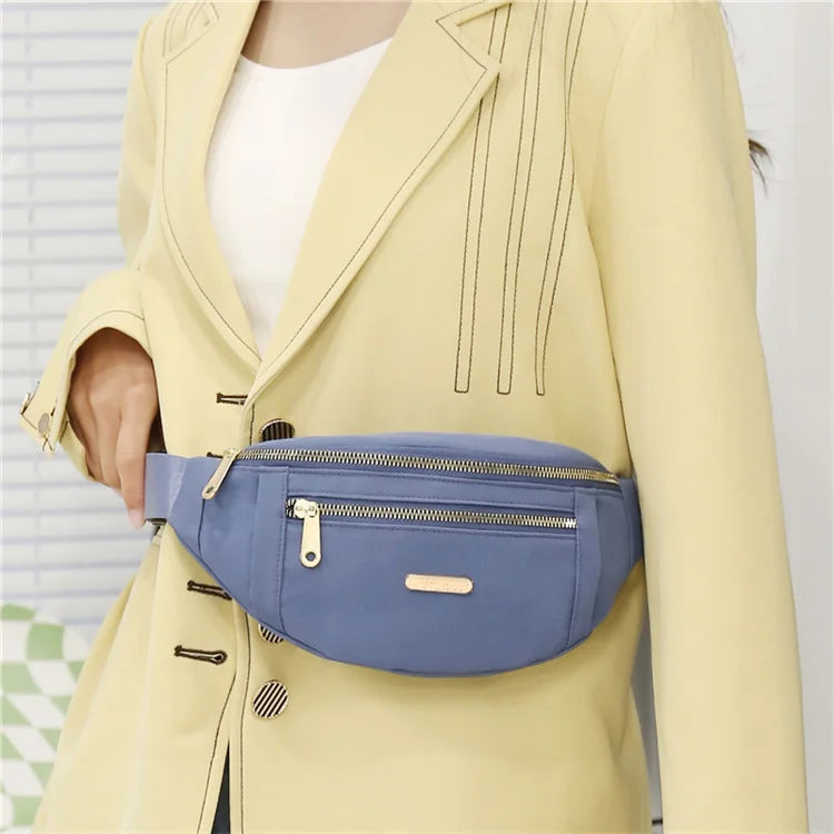 Women Waist Bags for Women Oxford Leisure Color Chest Bag Shoulder Crossbody Waist Bags Handbags Female Messenger Belt Bags