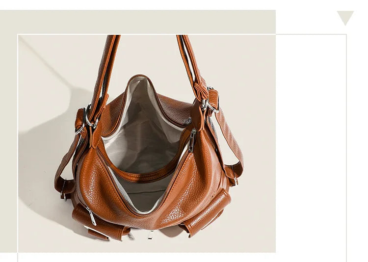 Large Capacity Convertible Women's Shoulder Crossbody Bag Multifunctional Travel Purses and Handbag Backpack Student Backpack