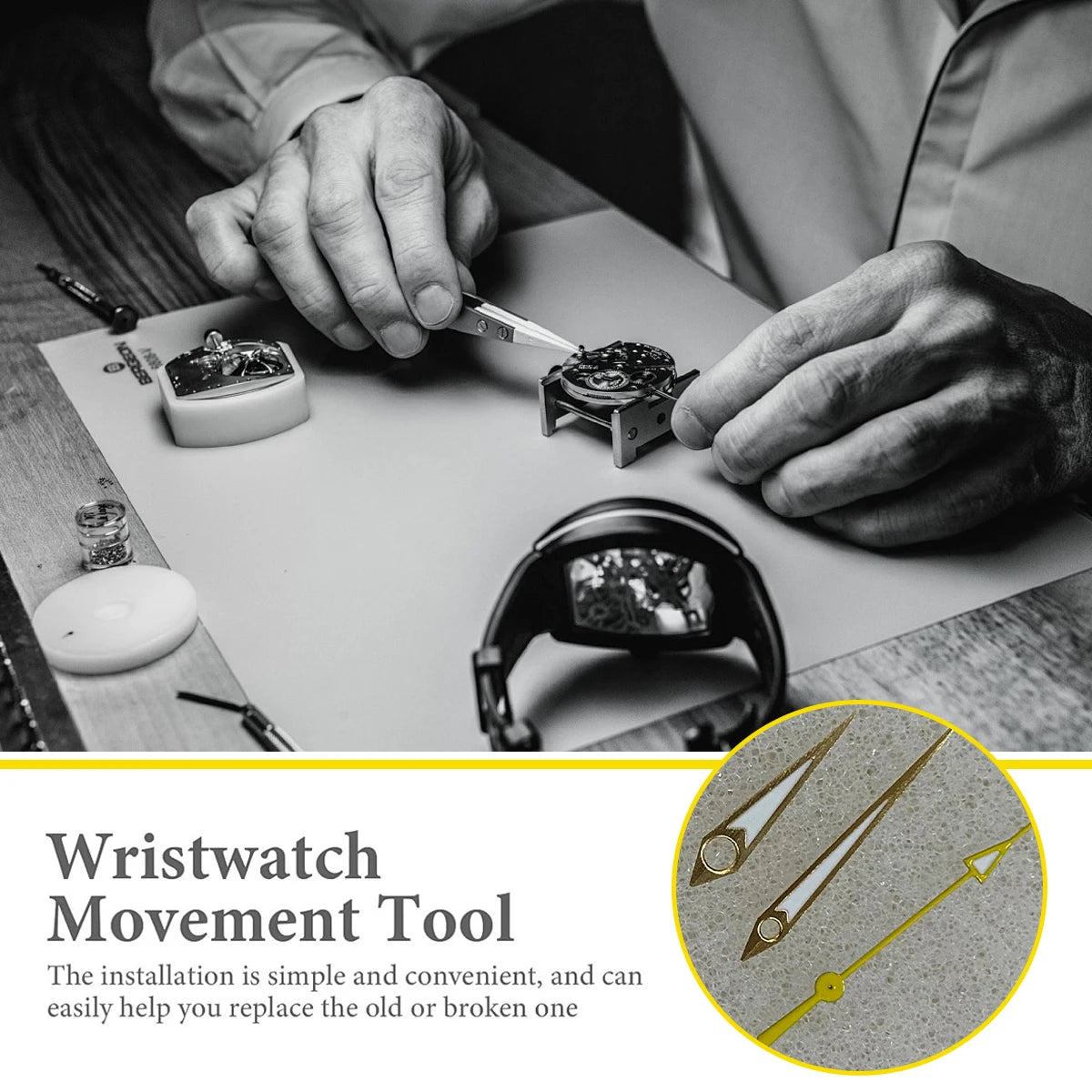 Watch Hands For NH35 NH36 Movement GS Luminous Hands Needle Silver Gold New Design Watch Accessories Hands Movement NH35/364R/7S