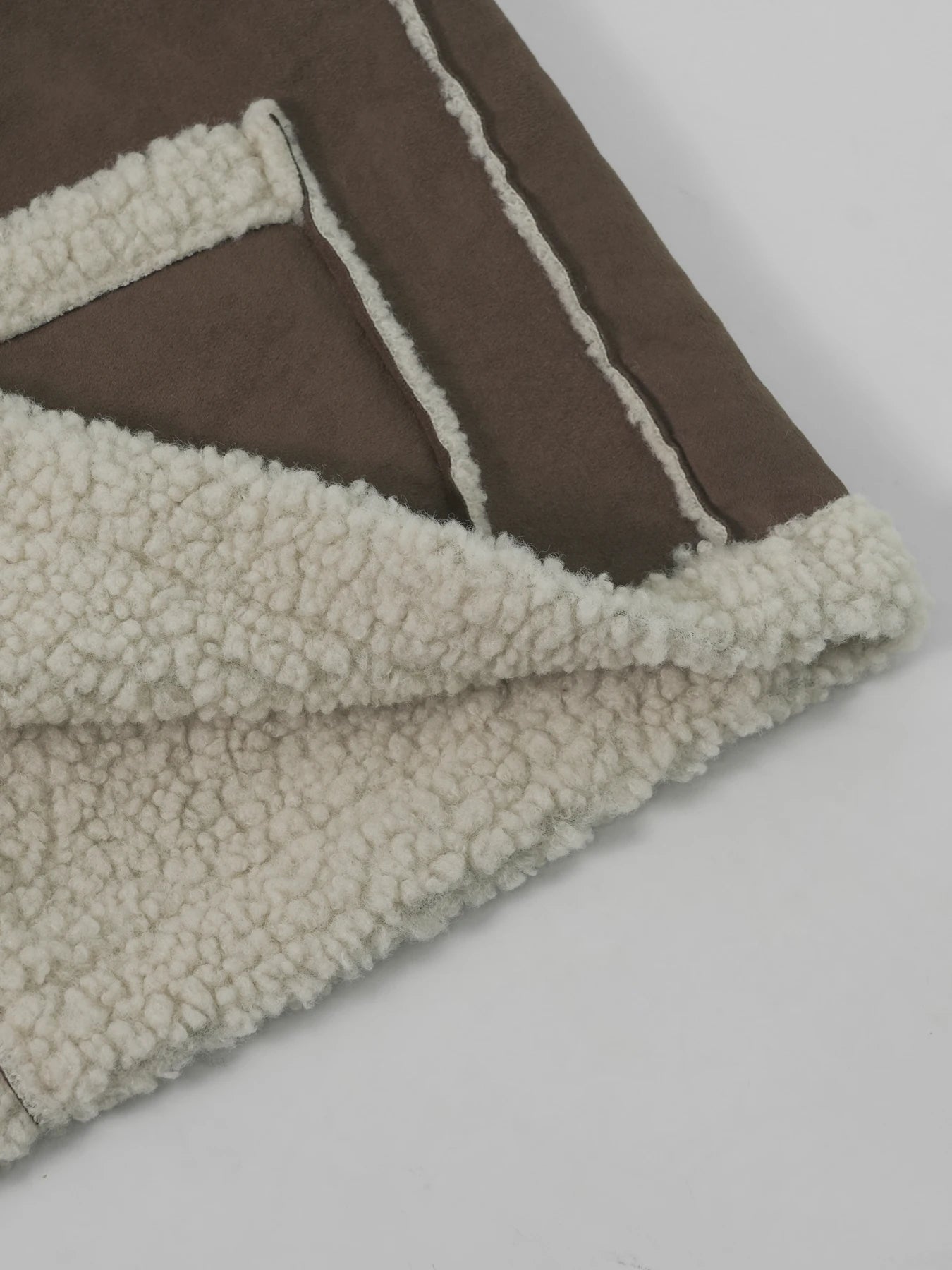 Imitation Lamb Hair Vest Women's Autumn Winter New Style Outwear Warm Suede Vest Thickened Insulation Brown Top Coat For Women