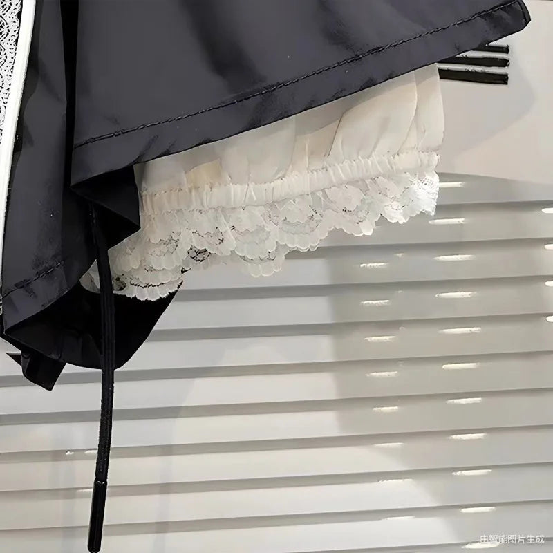 Shorts Woman Summer 2025 New White Korean Fashion Harajuku Balloon Skirt Short Woman Clothing Y2k Black Bloomer Women's Shorts