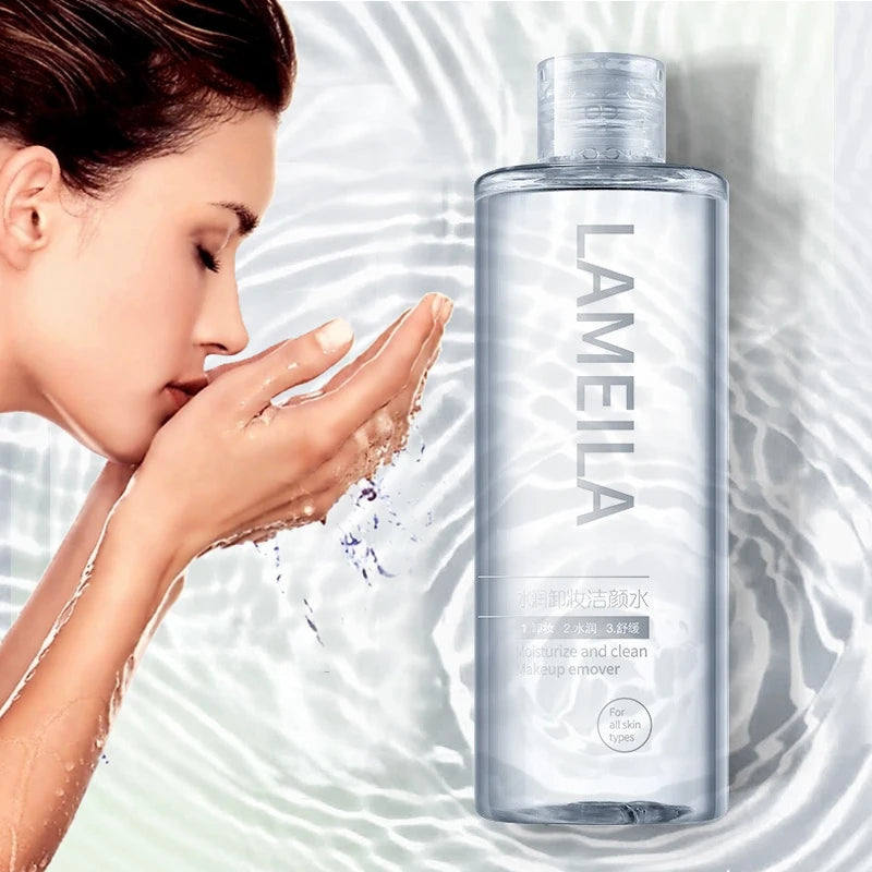 Hydrating Makeup Remover Cleanser Eye Lip Face 3in1 Cleansing Water Deep Cleansing Mild Refreshing Non-irritating Makeup Remover